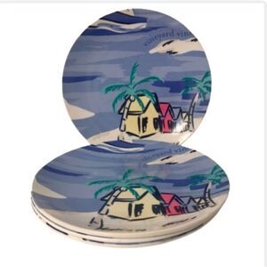 Vineyard Vines x Target Island Scene Melamine Appetizer Plates Set of 7